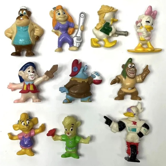 Disney Afternoon 1991 & 1992 Kellogg’s 2 Inch Figures Lot Of 10 - Rescue Rangers - Picture 2 of 6